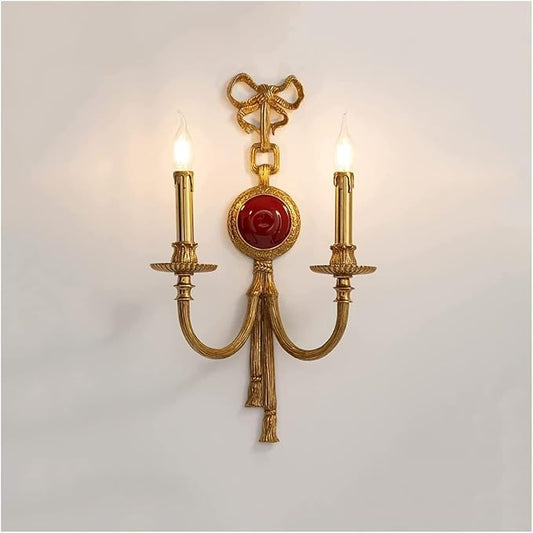 ✨ Brass Wall Light – Vintage Copper Sconce, 180° Swivel