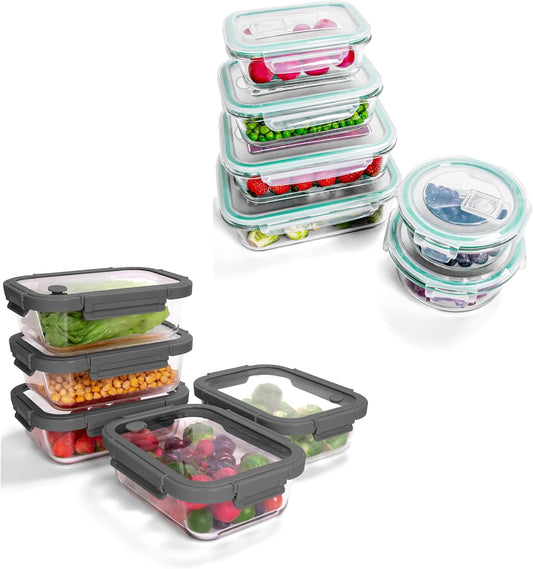 🍱 11-Pack Glass Food Containers – Airtight, Oven-Safe, Leak-Proof